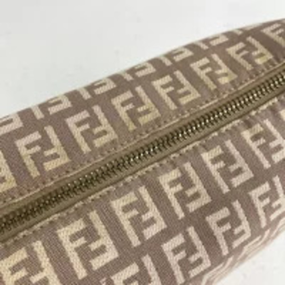 Fendi Shoulder Canvas Zucchino Bag Pink Handbag